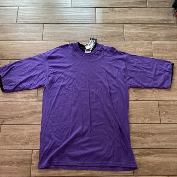 Vintage 90s TREND BASICS SURF Grunge KNIT T SHIRT USA 2XLT New Old Stock - Picture 1 of 8